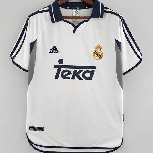 Jersey 2000/01 Real Madrid Local Manga corta Versión Fan Retro