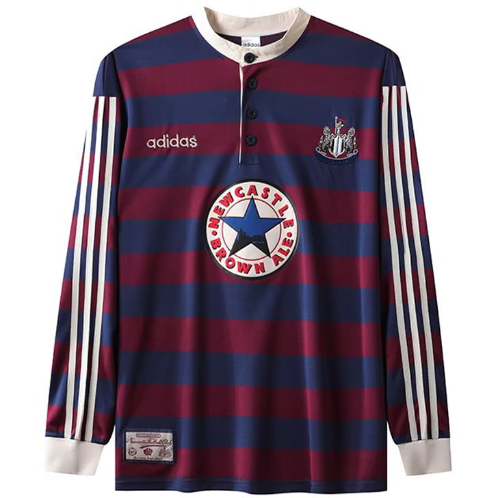 jersey 1995/97 newcastle visitante manga larga versión fan retro