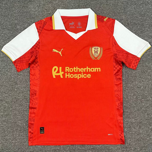 Jersey 2025/26 Rotherham United Local Manga corta Versión Fan