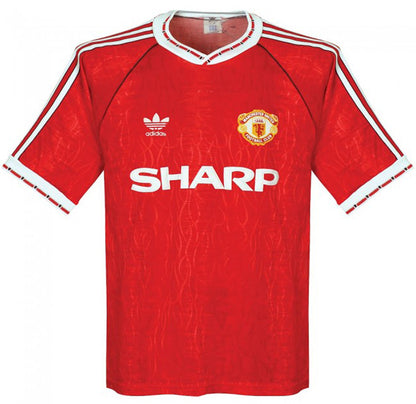 Jersey 1990/92 Manchester United Local Manga corta Versión Fan Retro