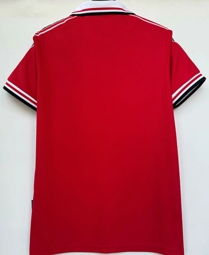 Jersey 1998 Manchester United Local Manga corta Versión Fan Retro