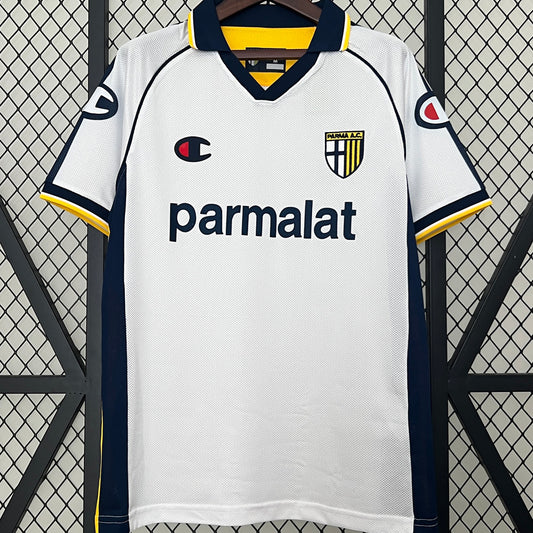 Jersey 2003/04 Parma Visitante Manga corta Versión Fan Retro