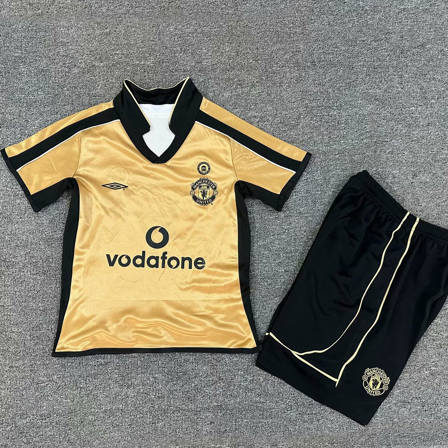 jersey 2001/02 manchester united especial manga corta niño retro