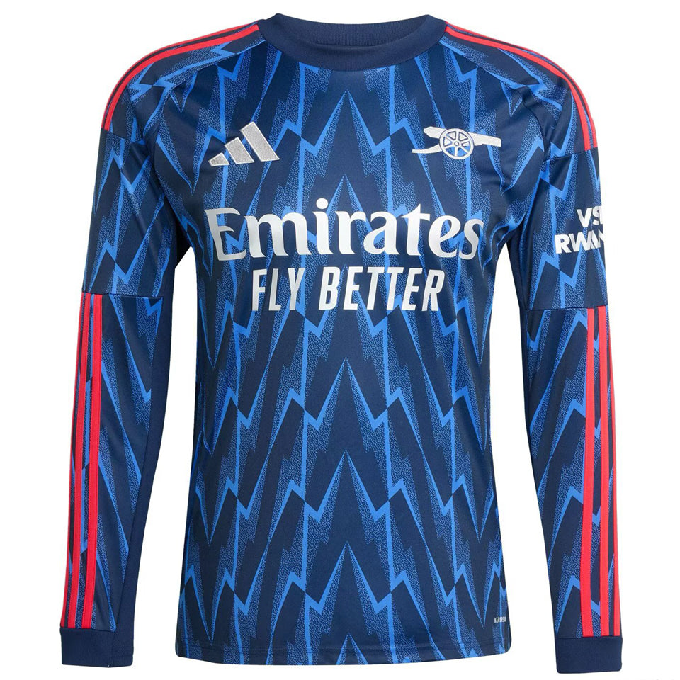 jersey 2025/26 arsenal visitante manga larga versión fan