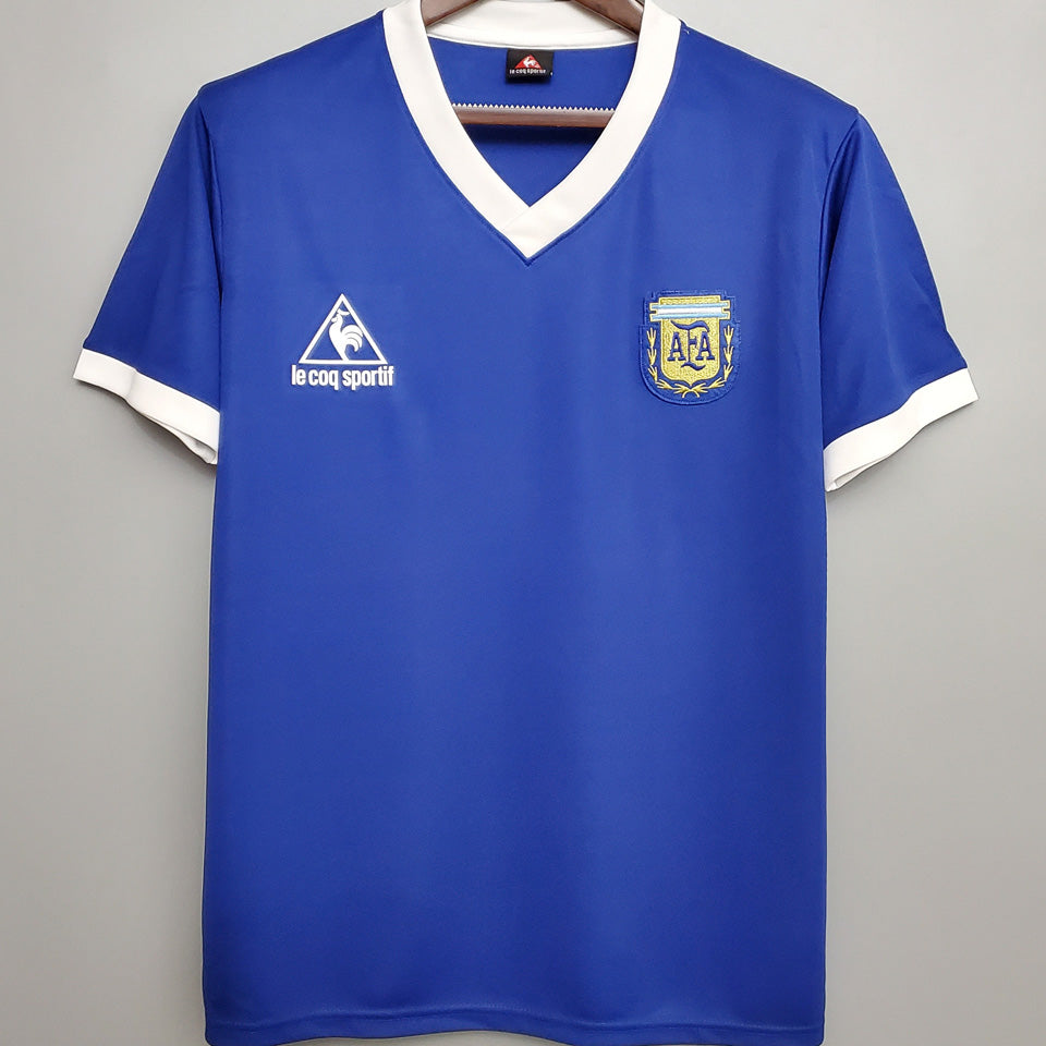 1986 argentina visitante versión fan selecciones retro