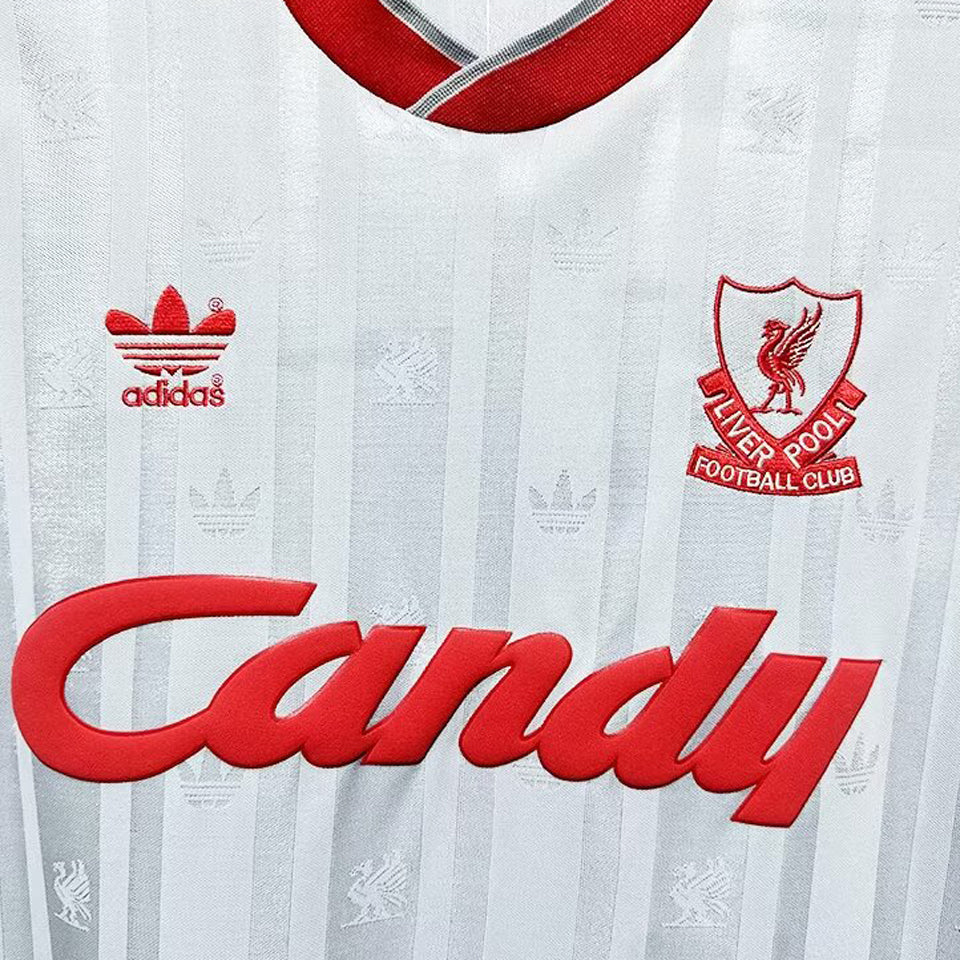 jersey 1988/89 liverpool visitante manga corta versión fan retro