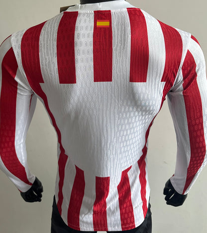 Jersey 2025/26 Atletico de Madrid Local Manga larga Versión Jugador