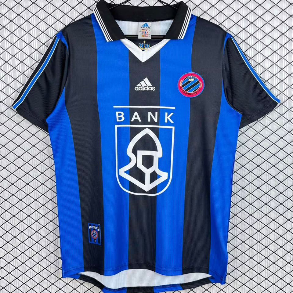 jersey 1998/1999 brugge local manga corta versión fan retro