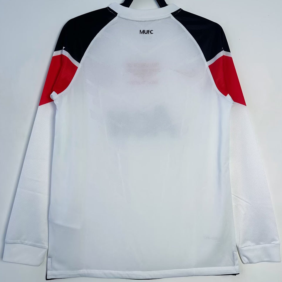 jersey 2010/11 manchester united visitante manga larga versión fan retro