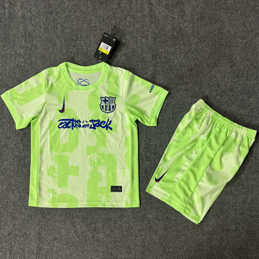 Jersey 2024/25 Barcelona Tercero Manga corta Niño