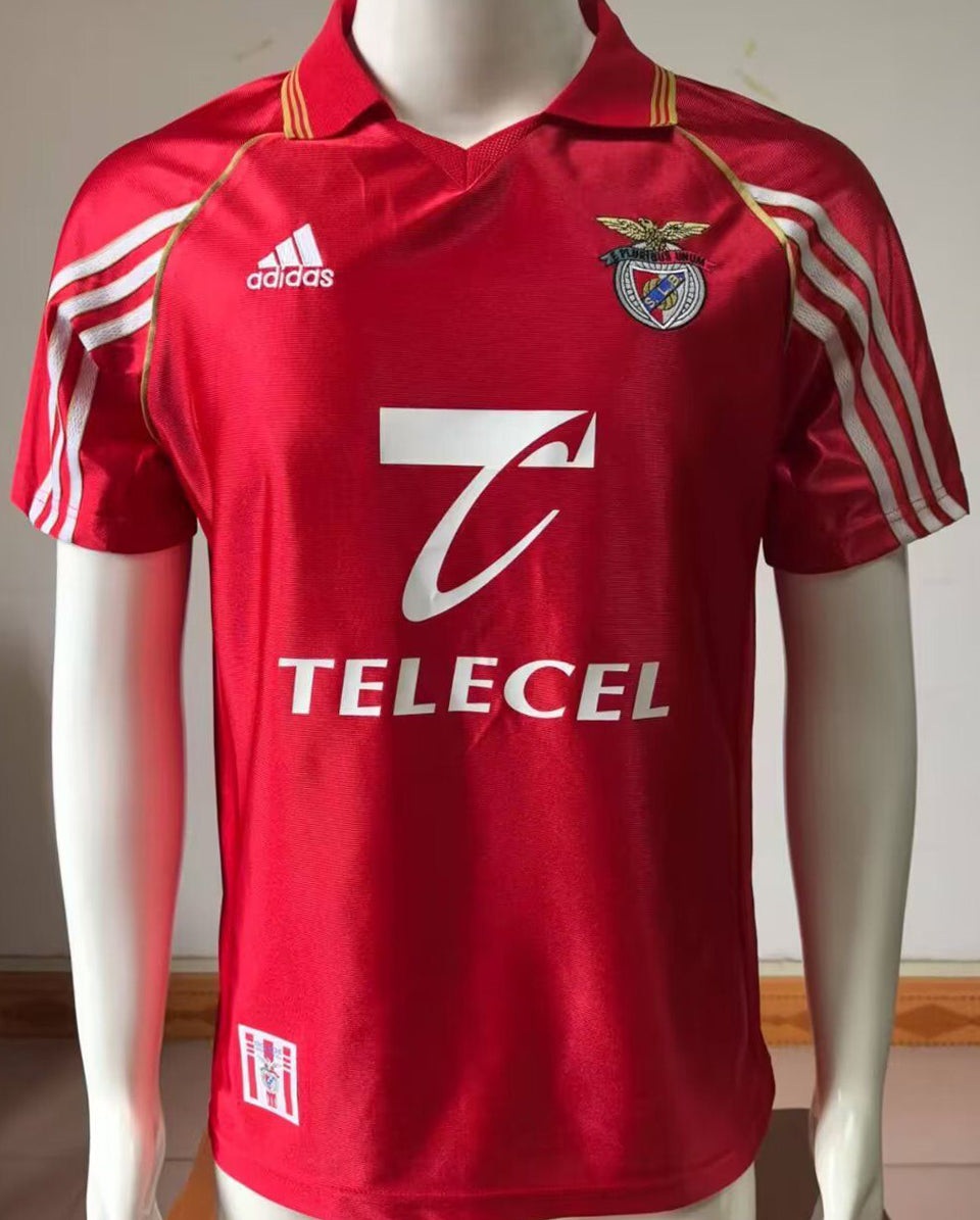 jersey 1998/1999 benfica local manga corta versión fan retro