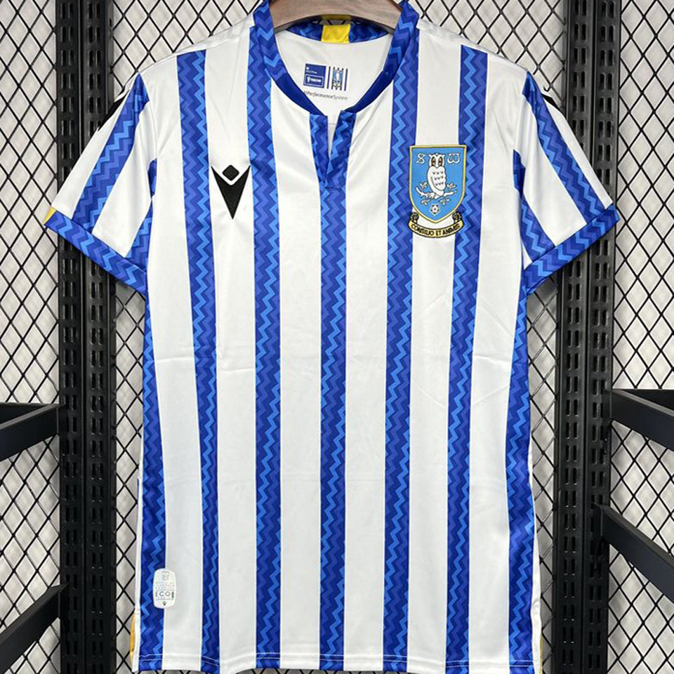 Jersey 2024/25 Sheffield Wednesday Local Manga corta Versión Fan