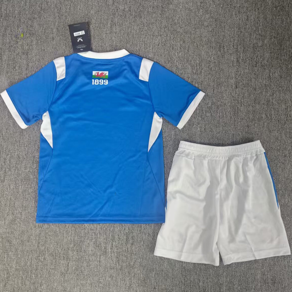 jersey 2026/27 cardiff city local manga corta niño