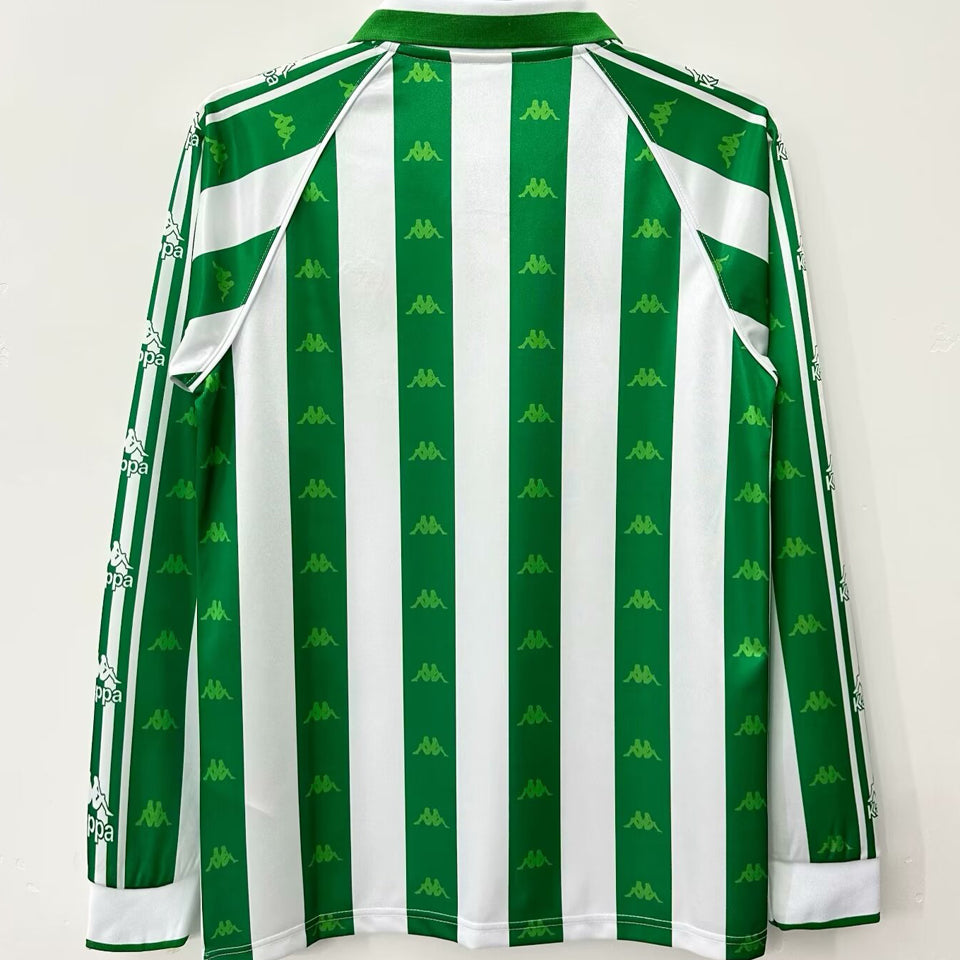 Jersey 1995/97 R BTS Local Manga larga Versión Fan Retro