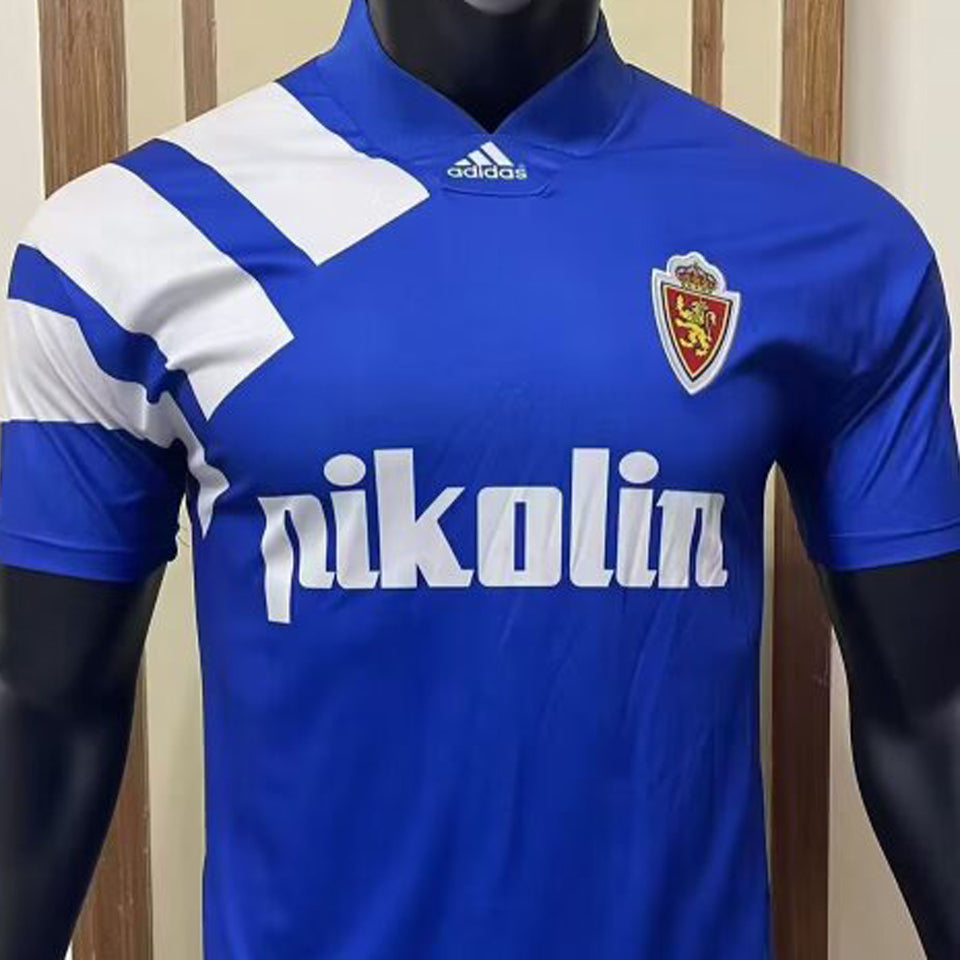 jersey 1992/93 zaragoza visitante manga corta versión fan retro