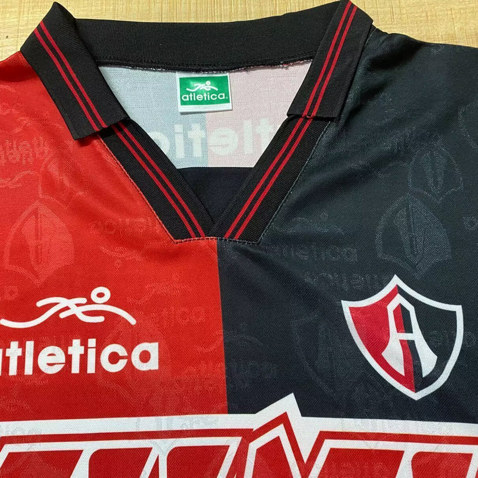 jersey 1995/1996 atlas local manga larga versión fan retro