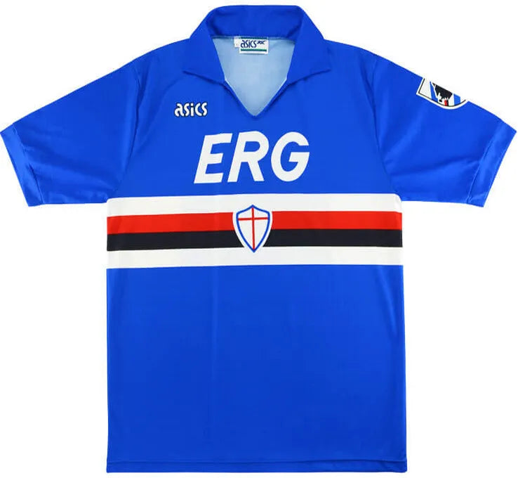 Jersey 1990/91 Sampdoria Local Manga corta Versión Fan Retro