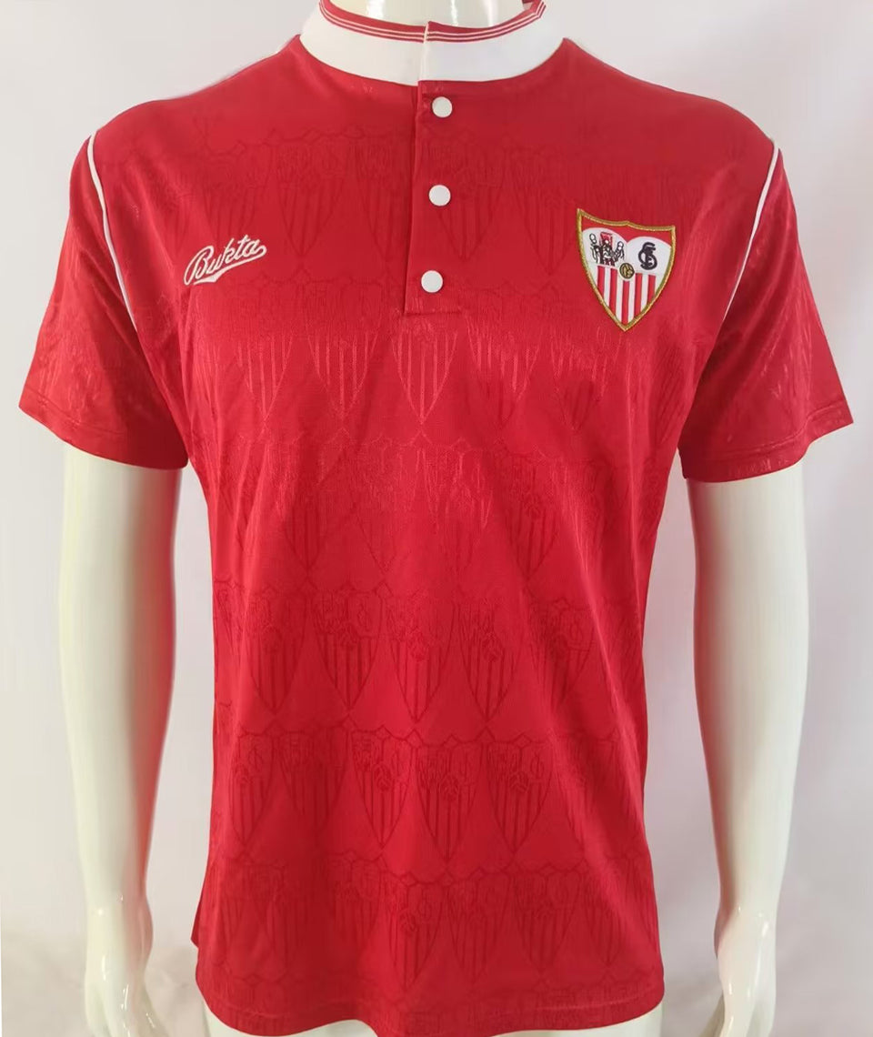jersey 1991/92 sevilla fc visitante manga corta versión fan retro