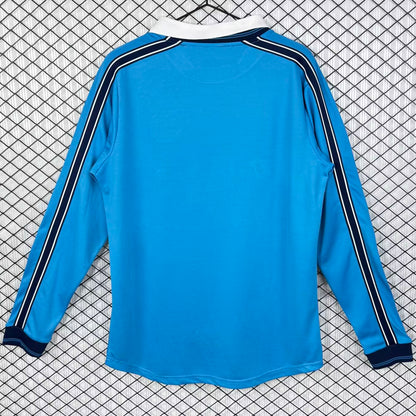 Jersey 1998/1999 Napoli Local Manga larga Versión Fan Retro