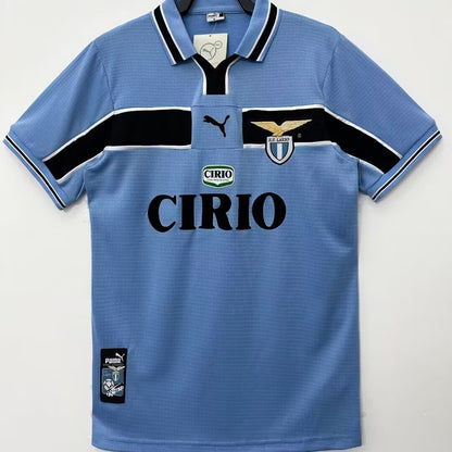 Jersey 1998/99 Lazio Local Manga corta Versión Fan Retro
