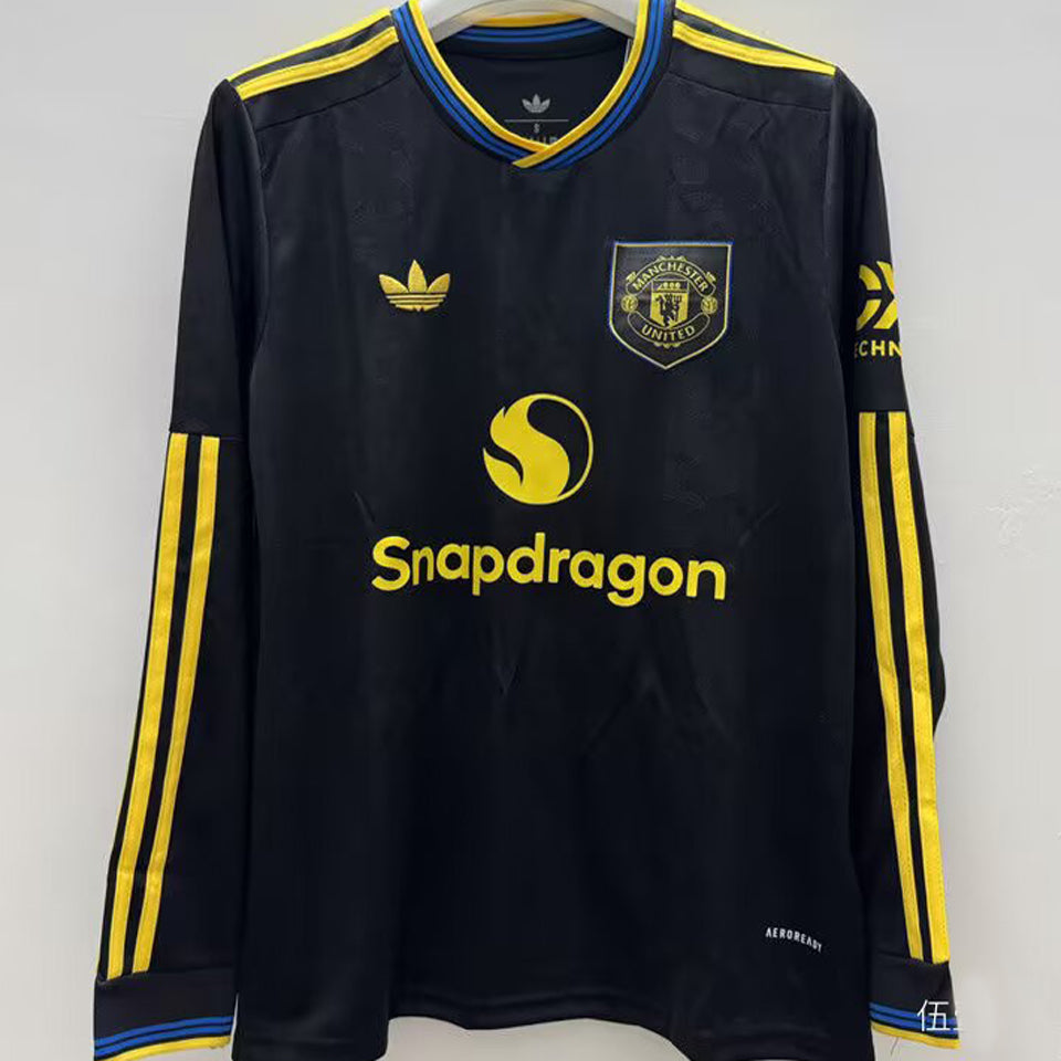 Jersey 2025/26 Manchester United Tercero Manga larga Versión Fan