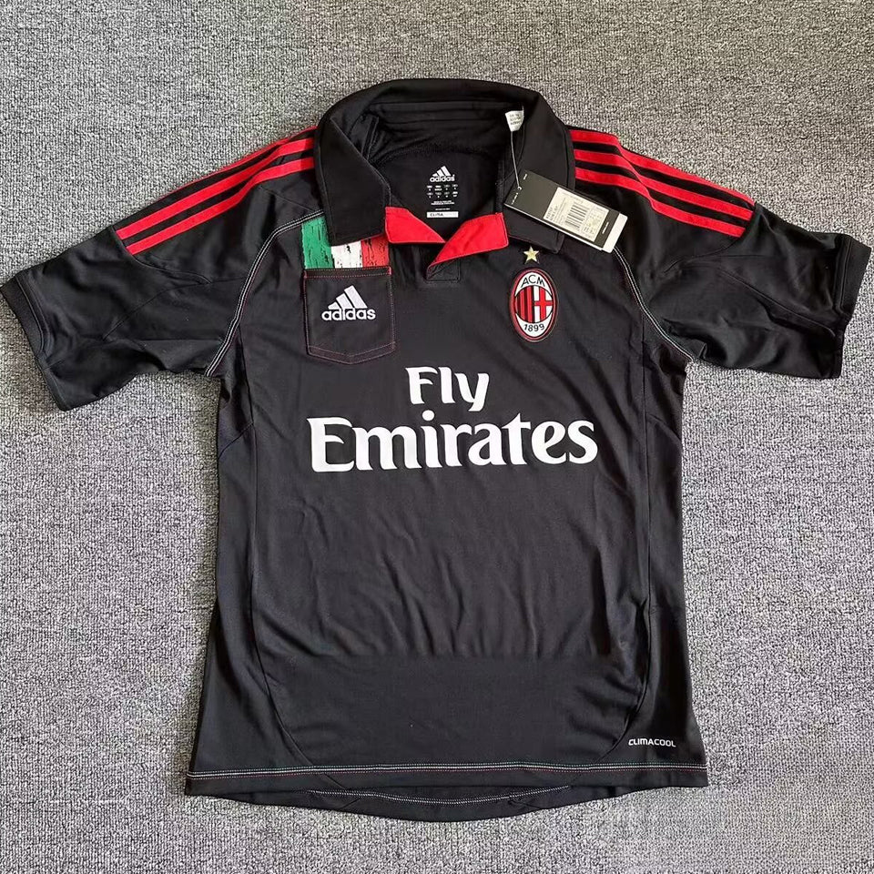 jersey 2012/13 ac milan tercero manga corta versión fan retro