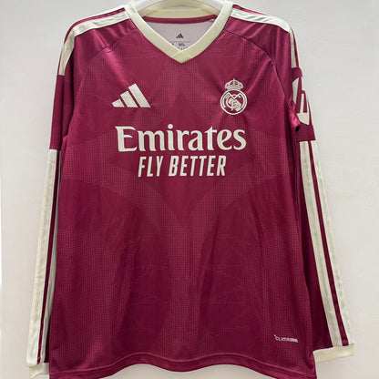 Jersey 2026/27 Real Madrid Tercero Manga larga Versión Fan