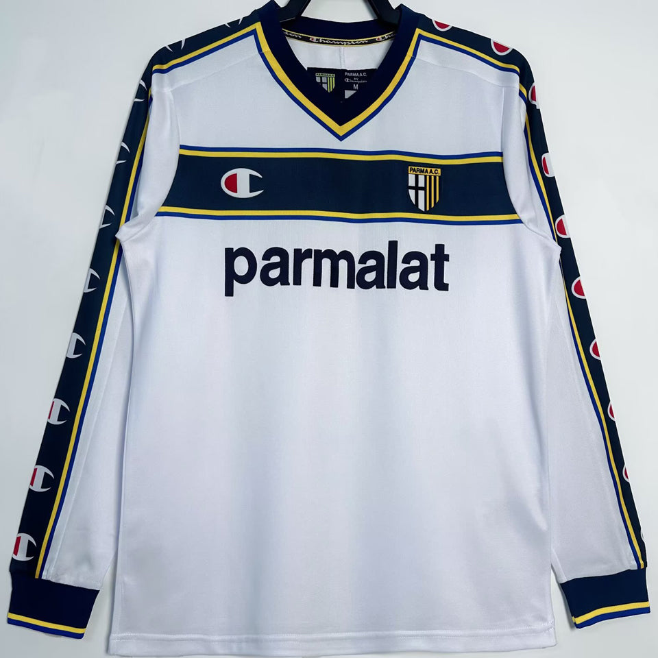 jersey 2002/03 parma visitante manga larga versión fan retro