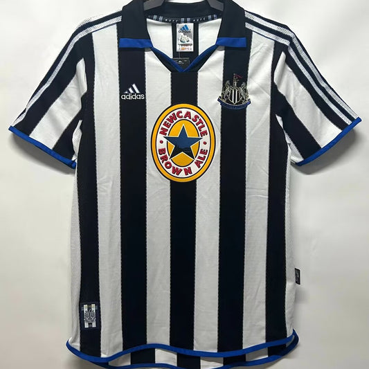 Jersey 1999/2000 Newcastle Local Manga corta Versión Fan Retro