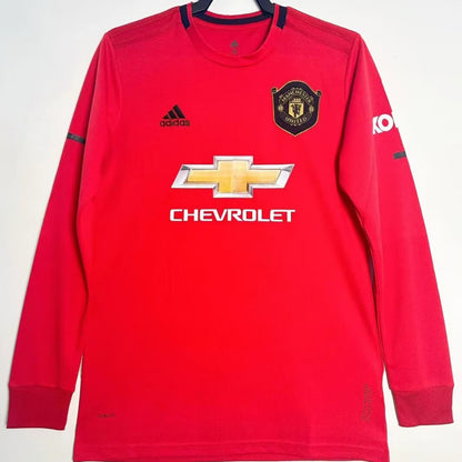 Jersey 2019/20 Manchester United Local Manga larga Versión Fan Retro