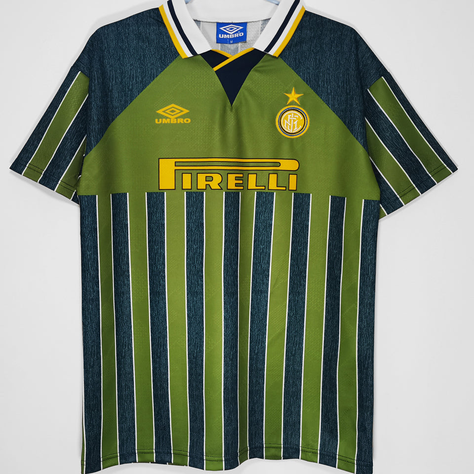 jersey 1995/96 inter milan visitante manga corta versión fan retro