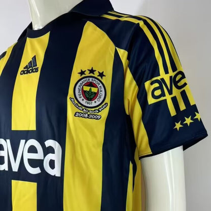 Jersey 2008/09 Fenerbahce Local Manga corta Versión Fan Retro