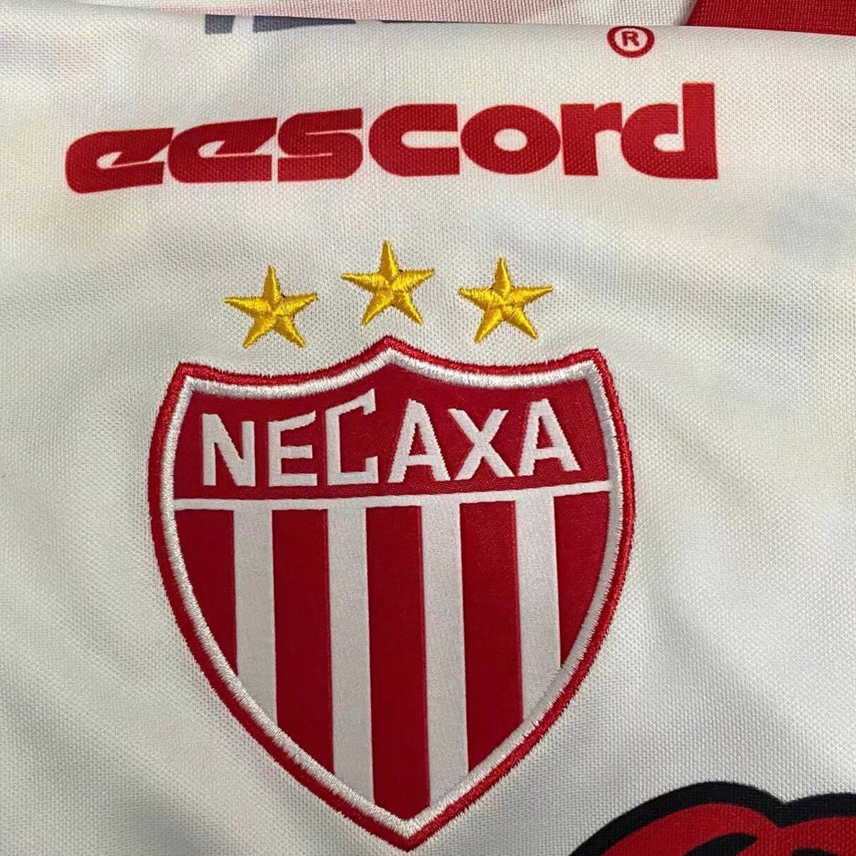jersey 1999/2000 necaxa visitante manga corta versión fan retro