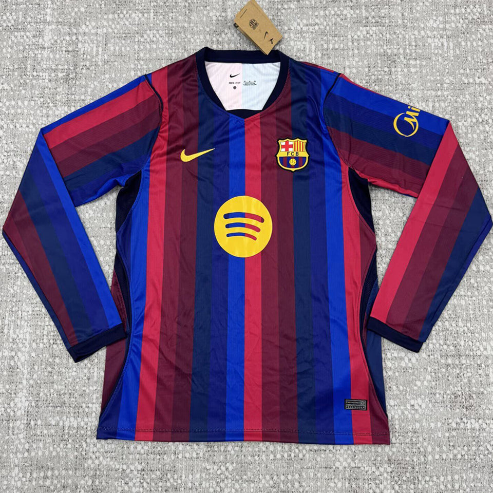 jersey 2026/27 barcelona local manga larga versión fan