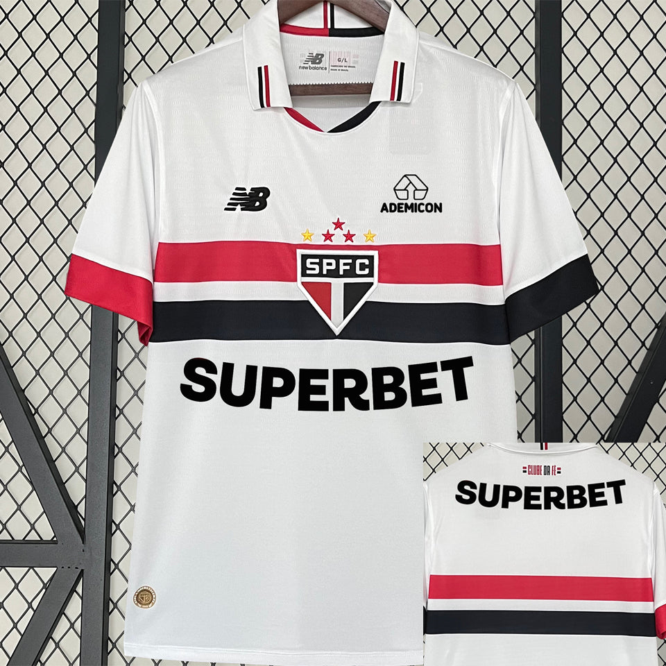 Jersey 2024/25 Sao Paulo Local Manga corta Versión Fan