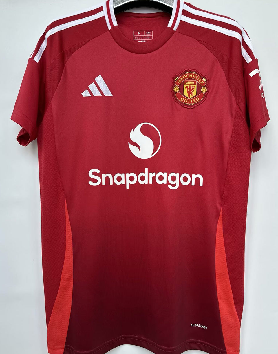 Jersey 2024/25 Manchester United Local Manga corta Versión Fan