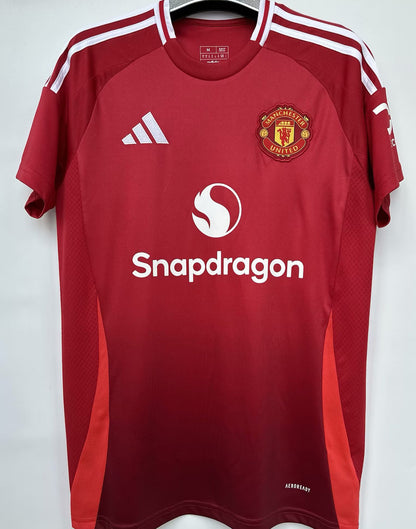 Jersey 2024/25 Manchester United Local Manga corta Versión Fan