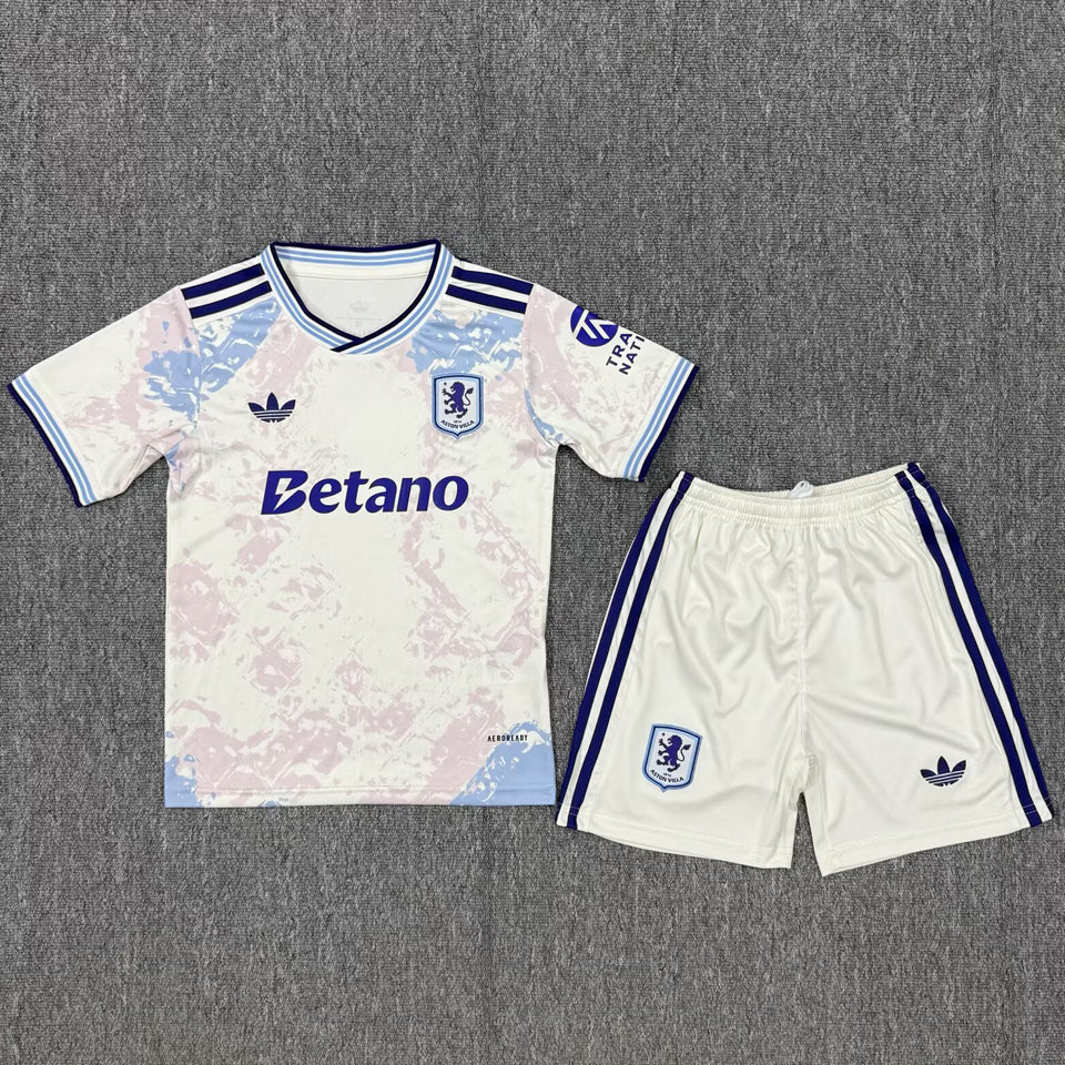 Jersey 2025/26 Aston Villa Tercero Manga corta Niño
