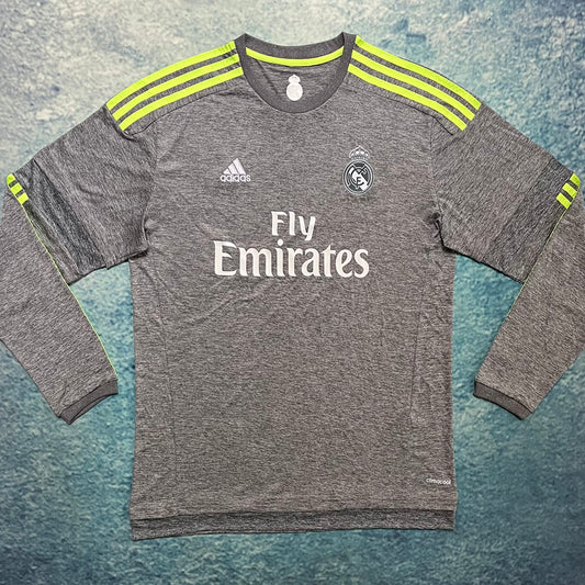 Jersey 2015/16 Real Madrid Visitante Manga larga Versión Fan Retro