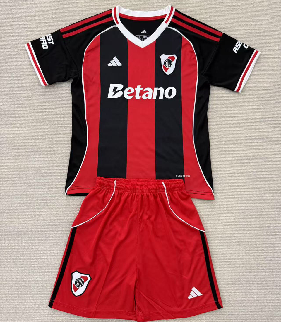 jersey 2025/26 river plate visitante manga corta niño
