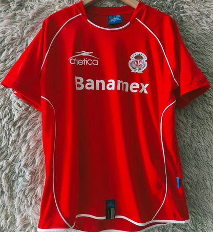 Jersey 2005/2006 Deportivo Toluca Local Manga corta Versión Fan Retro