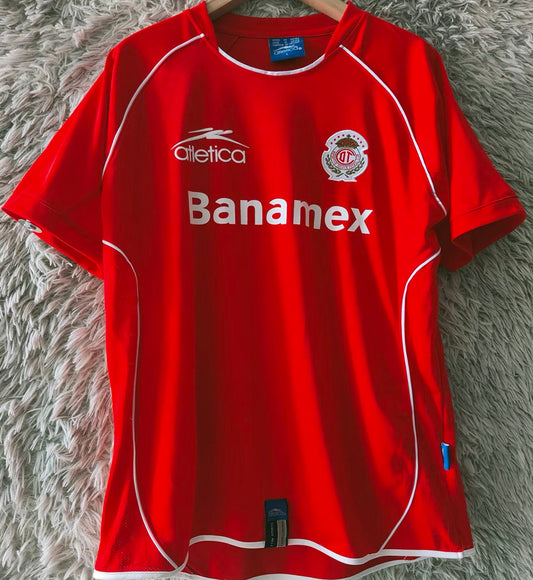 Jersey 2005/2006 Deportivo Toluca Local Manga corta Versión Fan Retro