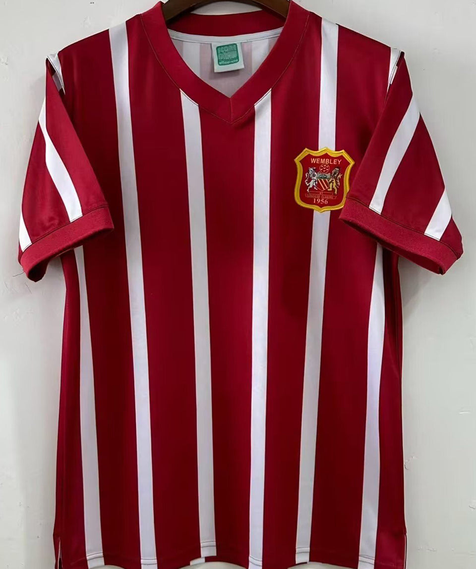 jersey 1956 manchester city especial manga corta versión fan retro