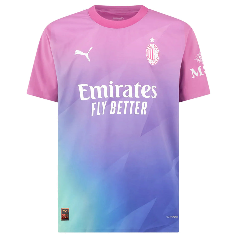 jersey 2023/24 ac milan tercero manga corta versión fan