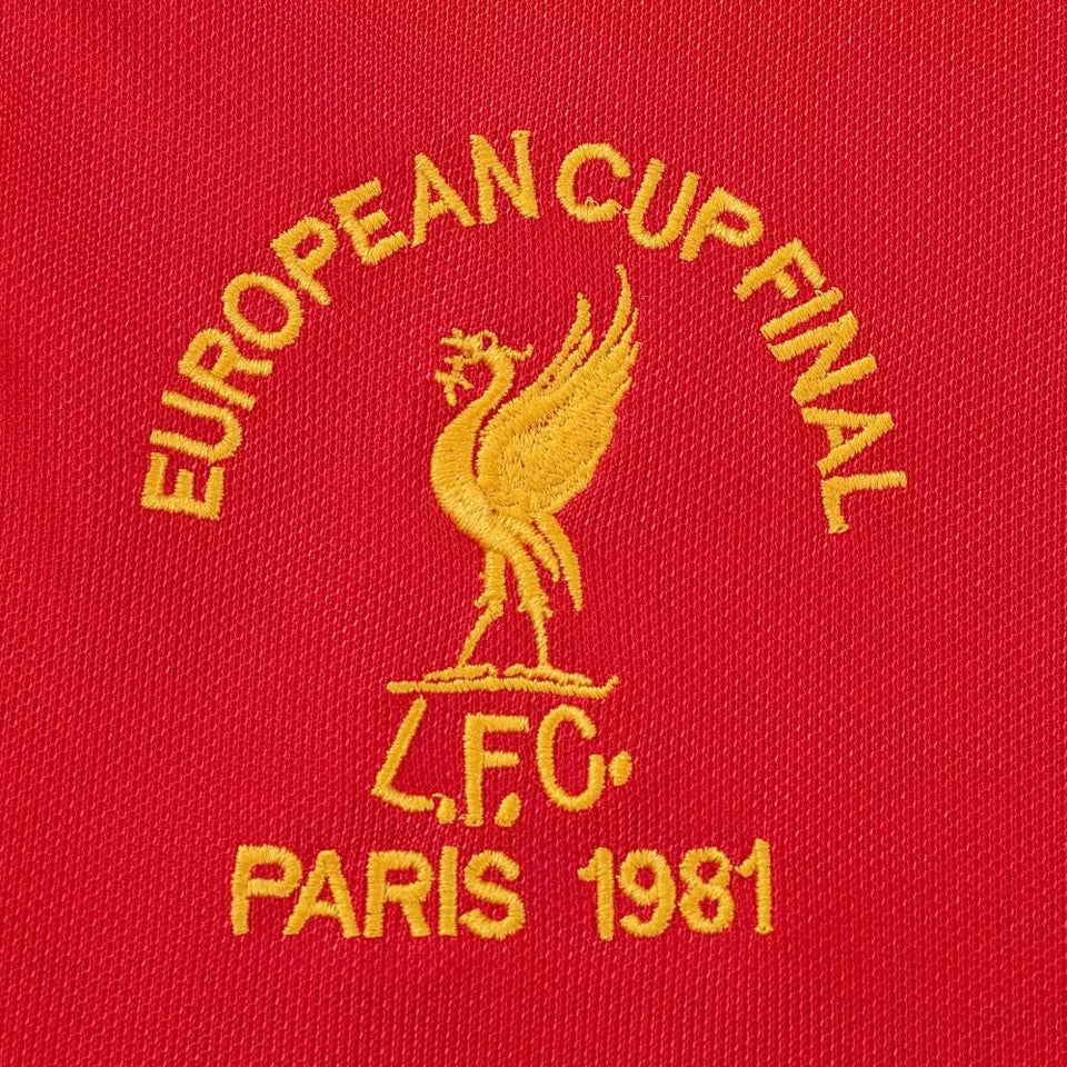 Jersey 1981 Liverpool Local Manga corta Versión Fan Retro