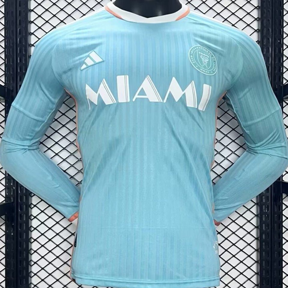 jersey 2024/25 inter miami tercero manga larga versión jugador