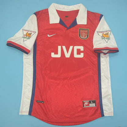 Jersey 1998/99 Arsenal Local Manga corta Versión Fan Retro