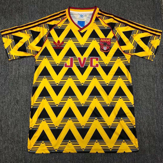 Jersey 1991/93 Arsenal Visitante Manga corta Versión Fan Retro
