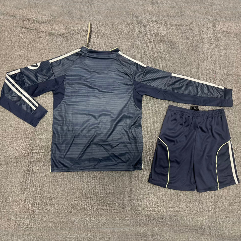 jersey 2025/26 real madrid visitante manga larga niño