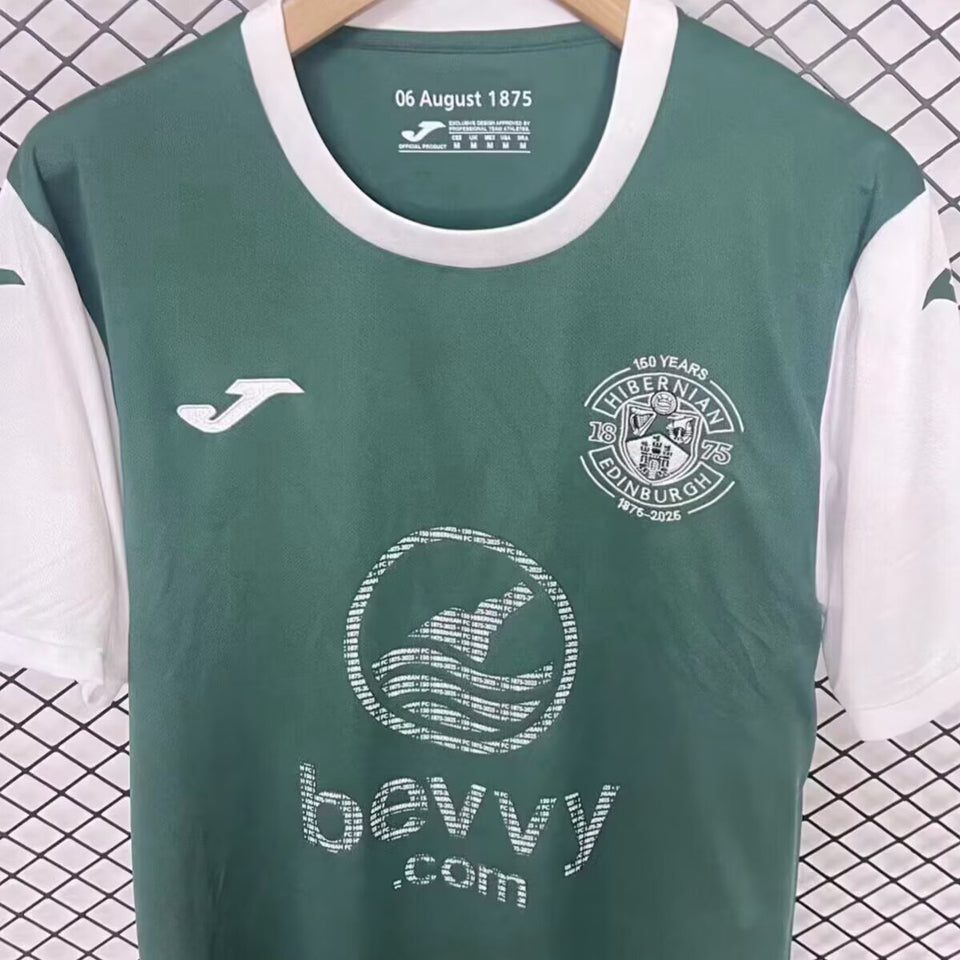 Jersey 2025/26 Hibernian Especial Manga corta Versión Fan